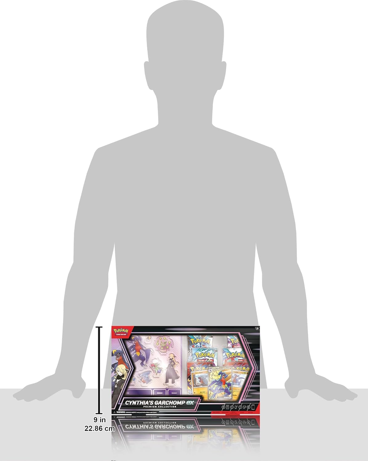 Pokémon TCG: Cynthia’s Garchomp ex Premium Collection – 6 Booster Packs, Promo Cards & Display Accessories - Colorland Toys