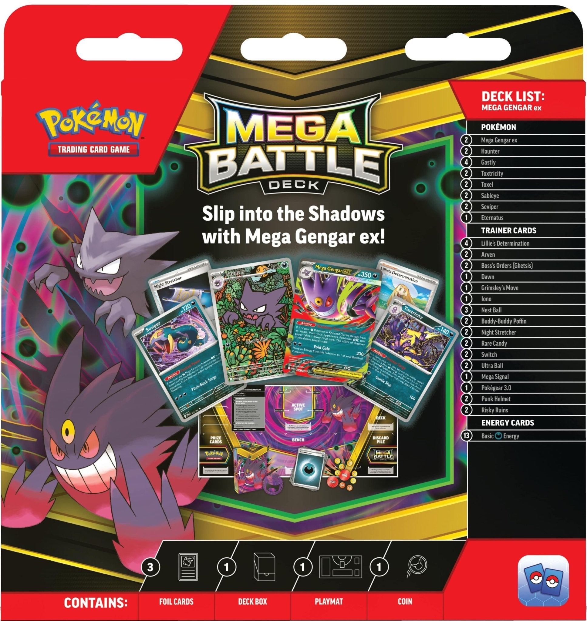 Pokemon TCG Mega Battle Decks Gengar EX or Diancie EX 10 - 10131 - 101 Assorted - Colorland Toys