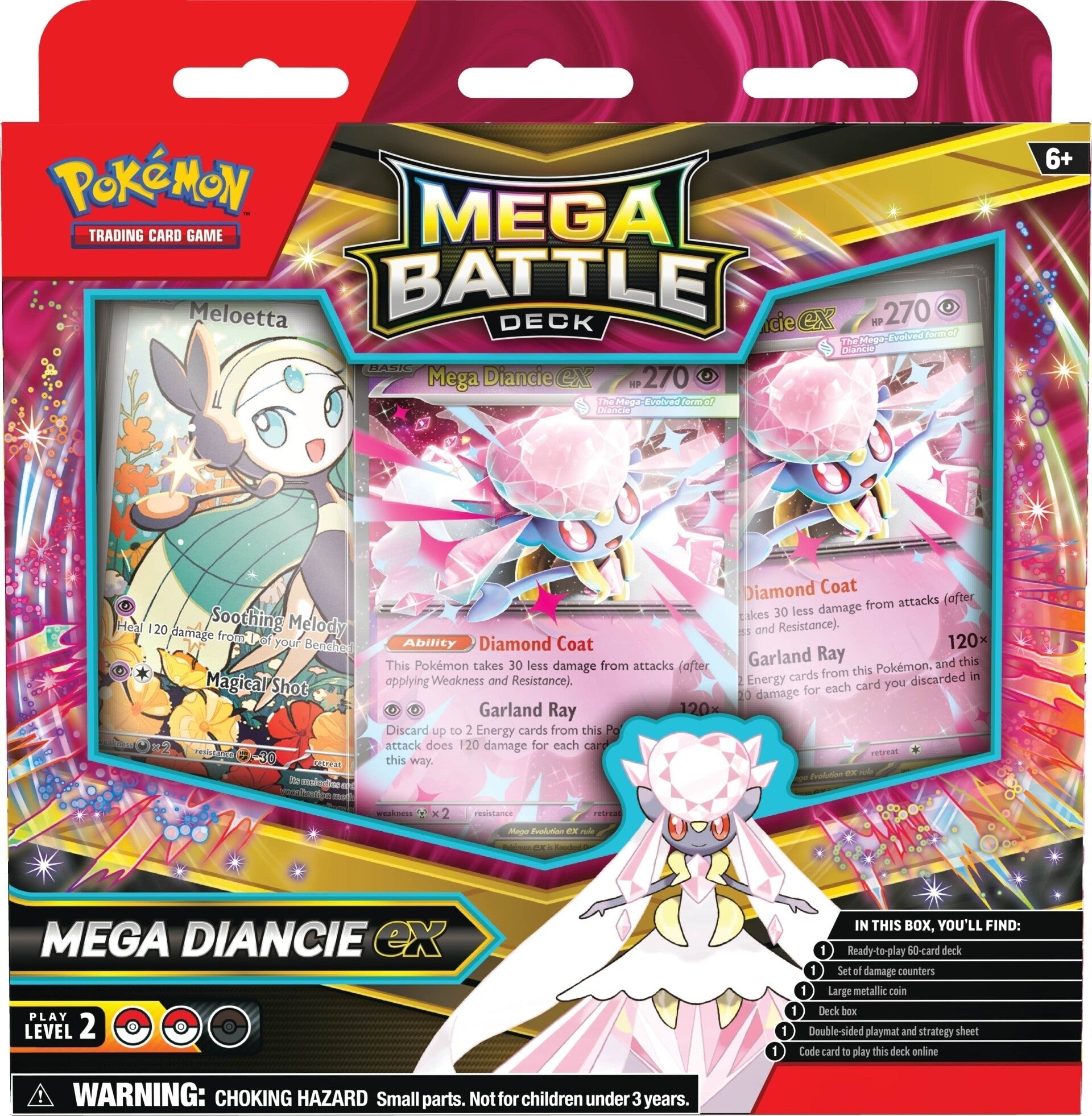 Pokemon TCG Mega Battle Decks Gengar EX or Diancie EX 10 - 10131 - 101 Assorted - Colorland Toys