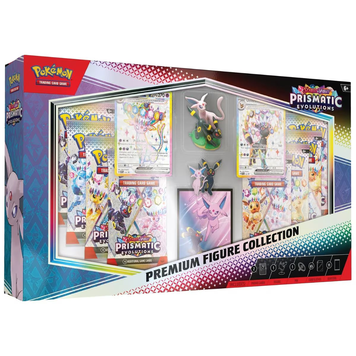 Pokémon TCG: Scarlet & Violet — Prismatic Evolutions Premium Figure Collection (Espeon & Umbreon) - Colorland Toys