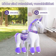 PonyCycle Ride On Horse Age 3 - 5 Purple U - 368 - Colorland Toys