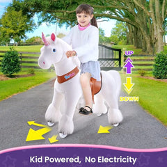 PonyCycle Ride On Horse Age 3 - 5 White U - 304 - Colorland Toys