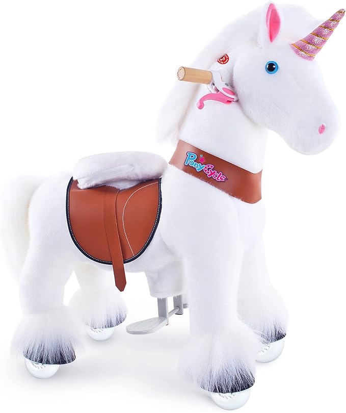 PonyCycle Ride On Horse Age 3 - 5 White U - 304 - Colorland Toys