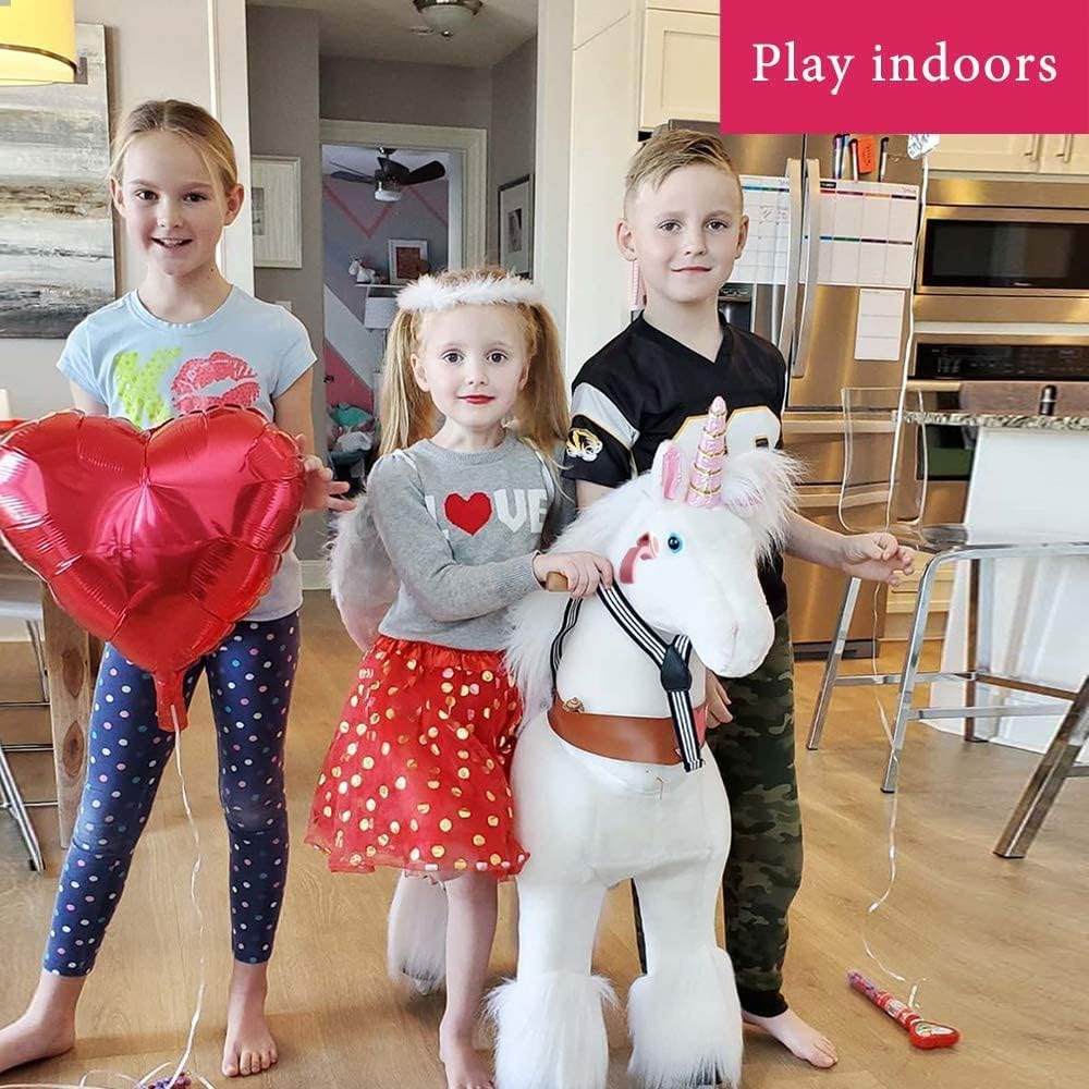 PonyCycle Ride On Horse Age 3 - 5 White U - 304 - Colorland Toys