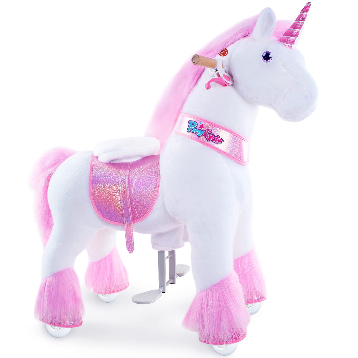 PonyCycle Ride On Horse Age 4 - 9 Pink U - 402 - Colorland Toys