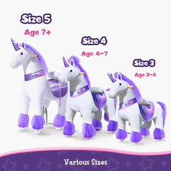 PonyCycle Ride On Horse Age 4 - 9 Purple U - 468 - Colorland Toys