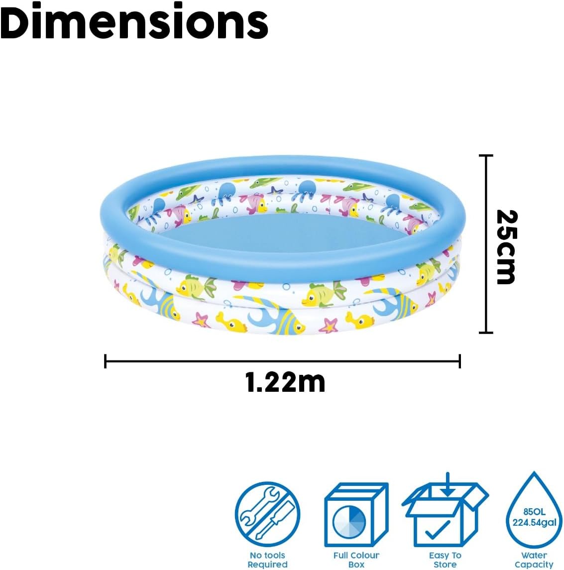 Bestway Splash and Play Ocean Life Pool 51009 - Colorland Toys