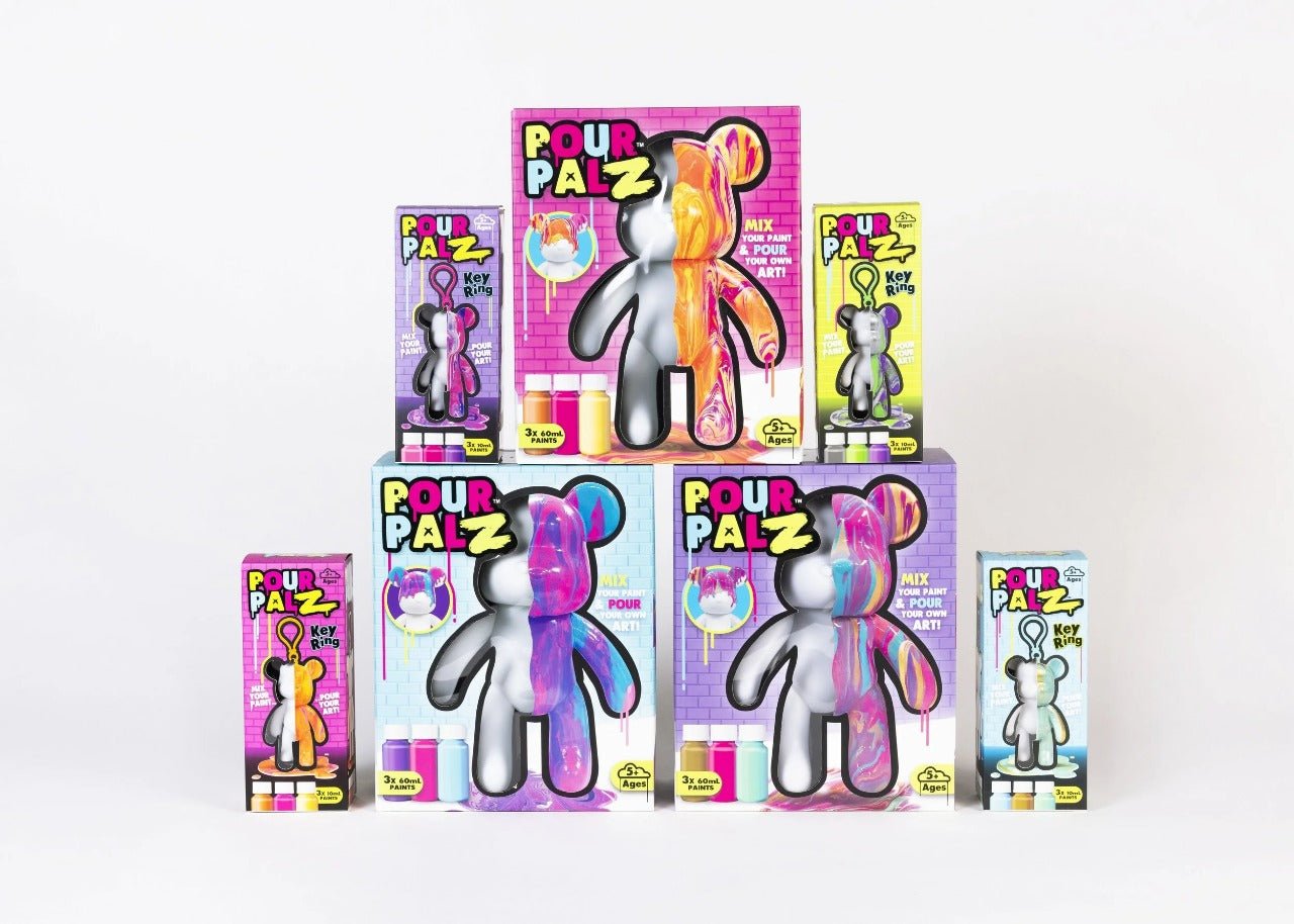 Pour Palz DIY Paint Bear With - 1 Berry Blast - 40ml GS - G08682 - Colorland Toys
