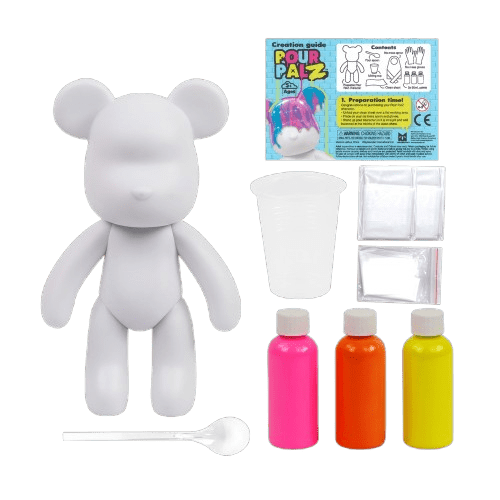 Pour Palz DIY Paint Bear With - 1 Mango Sunset - 40ml GS - G08683 - Colorland Toys