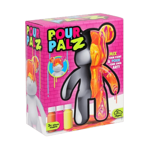 Pour Palz DIY Paint Bear With - 1 Mango Sunset - 40ml GS - G08683 - Colorland Toys