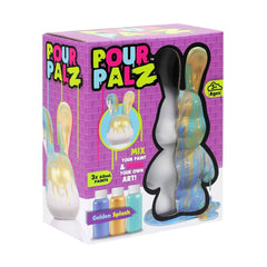 Pour Palz DIY Paint Bunny - Golden Splash - 40ml GS - G33672 - Colorland Toys