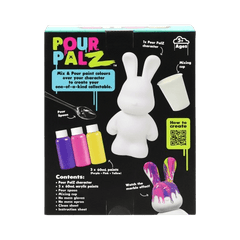 Pour Palz DIY Paint Bunny - Golden Splash - 40ml GS - G33672 - Colorland Toys