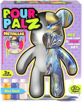 Pour Palz W3 Metallic Blue Collectible Bear - 40ml - Colorland Toys