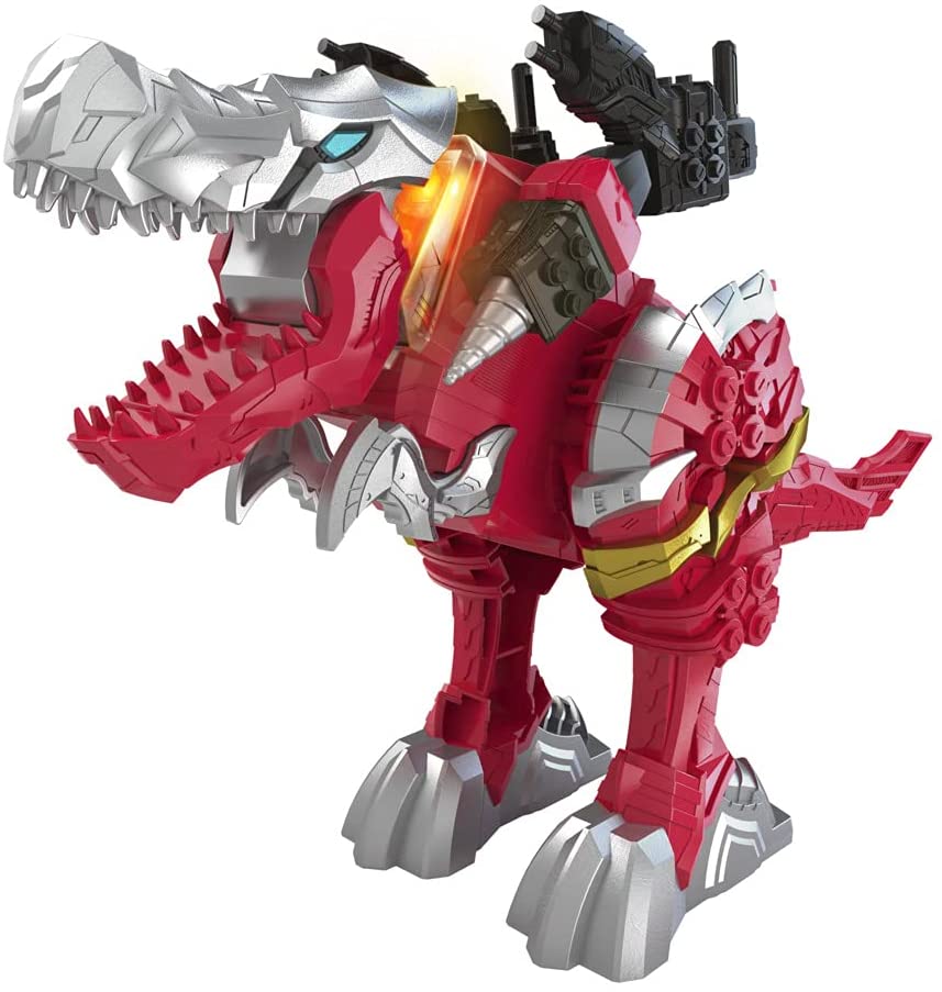 Power Rangers Dino Fury Battle Attackers T - Rex Champion Red Zord F2264 - Colorland Toys