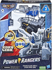 Power Rangers Dino Fury Zord Link Tricera Blade Zord & Stego Spike Zord F1400/F0287 - Colorland Toys