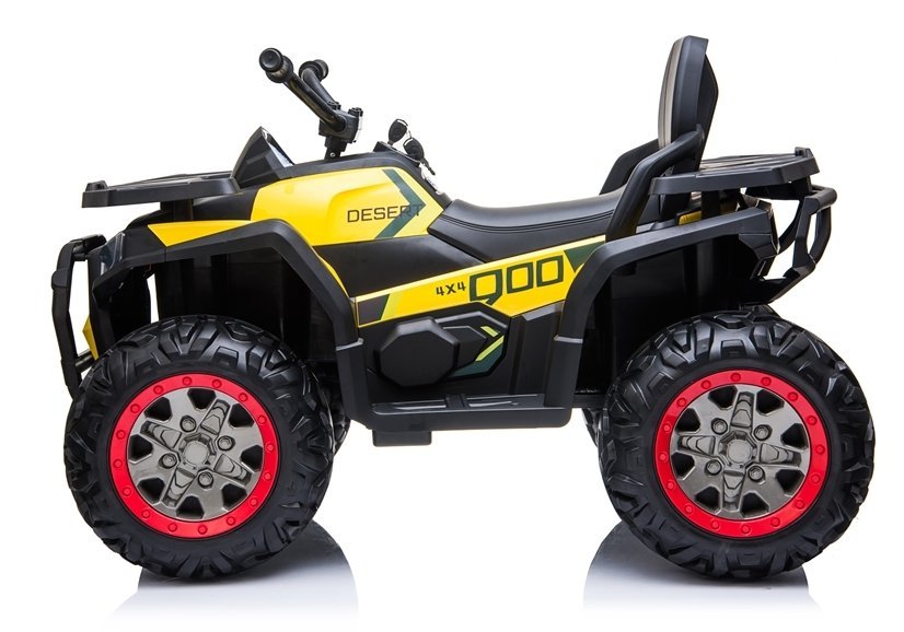 Power Wheelz Ride On Quad Bike 12V Yellow XMX607 - Colorland Toys