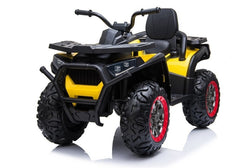 Power Wheelz Ride On Quad Bike 12V Yellow XMX607 - Colorland Toys
