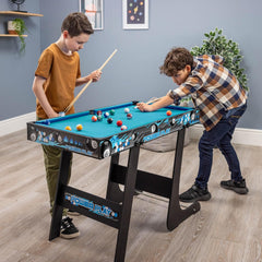 Powerplay 3ft Folding Pool Game Table with Cues & Balls TY6604-BK - Colorland Toys