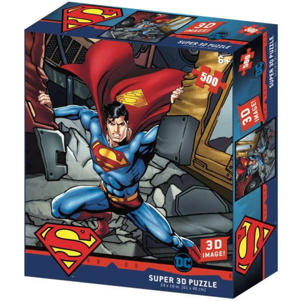 Prime 3D DC Superman Puzzle 500pcs 32576 - Colorland Toys
