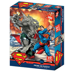 Prime 3D Puzzles DC Comics Superman vs Doomsday 300 pcs Puzzle 33004 - Colorland Toys