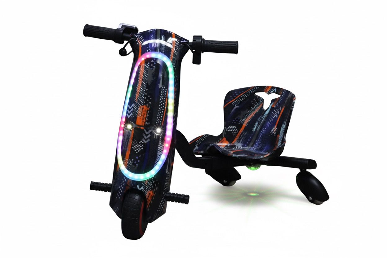 Pro Ride Mini Drift Scooter 36V – Urban Black | LED & Bluetooth Ride - On - Colorland Toys