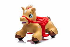 Pro Ride Pony Horse Rideon With Music Brown P18 - Colorland Toys