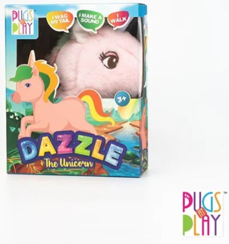 Pugs at Play Dazzle The Walking Unicorn ST - PAP37 - Colorland Toys