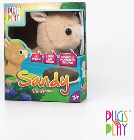 Pugs at Play Sandy The Walking Lama ST - PAP36 - Colorland Toys