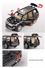 Pullback Diecast Car Toyota Land Cruiser 1:24 Scale - Colorland Toys