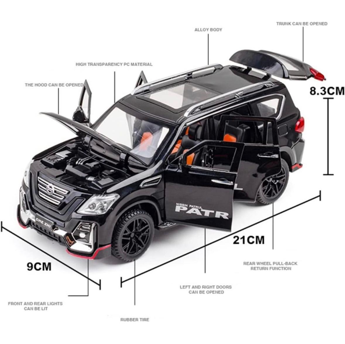 Pullback Diecast Metal Car Nissan Patrol CZ136A Assortd - Colorland Toys
