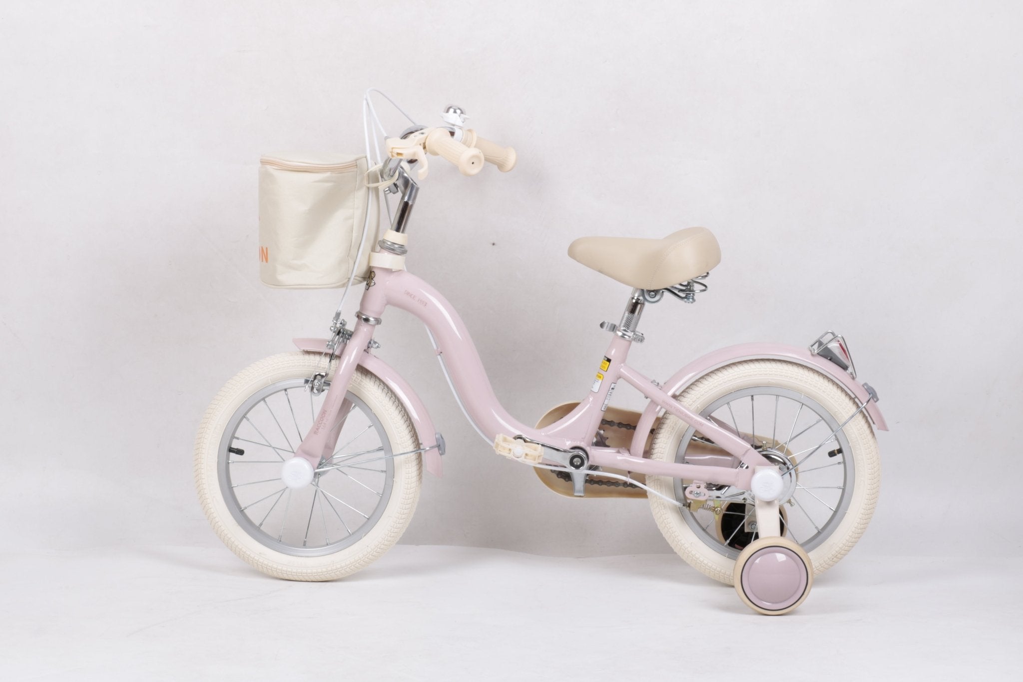 Raccoon Bicycle With Basket 14 Inch Pink TN23R06 14IN CARRIER - Colorland Toys