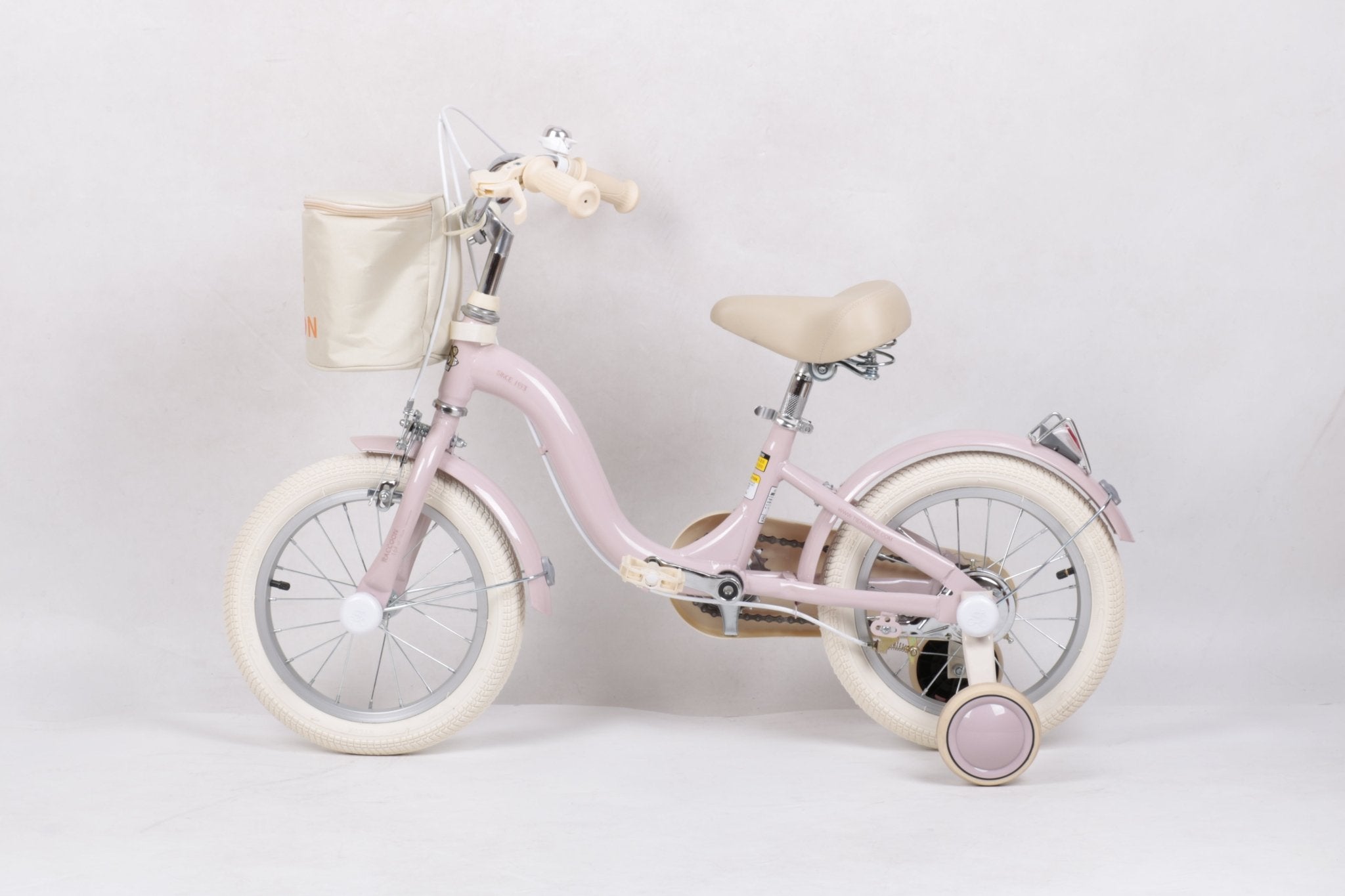 Raccoon Bicycle With Basket 14 Inch Pink TN23R06 14IN CARRIER - Colorland Toys