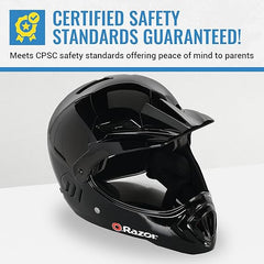 Razor Child Fullface Gloss Helmet Black - Colorland Toys