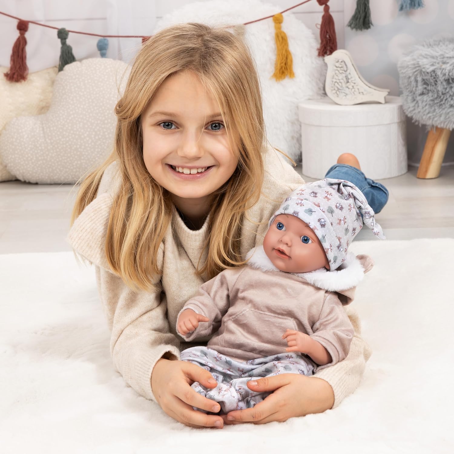 Reborn Baby Doll 38cm 93827AG - Colorland Toys