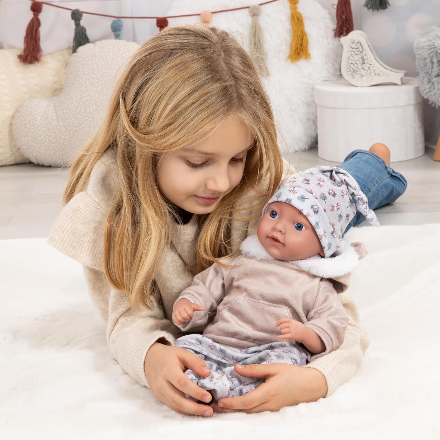 Reborn Baby Doll 38cm 93827AG - Colorland Toys