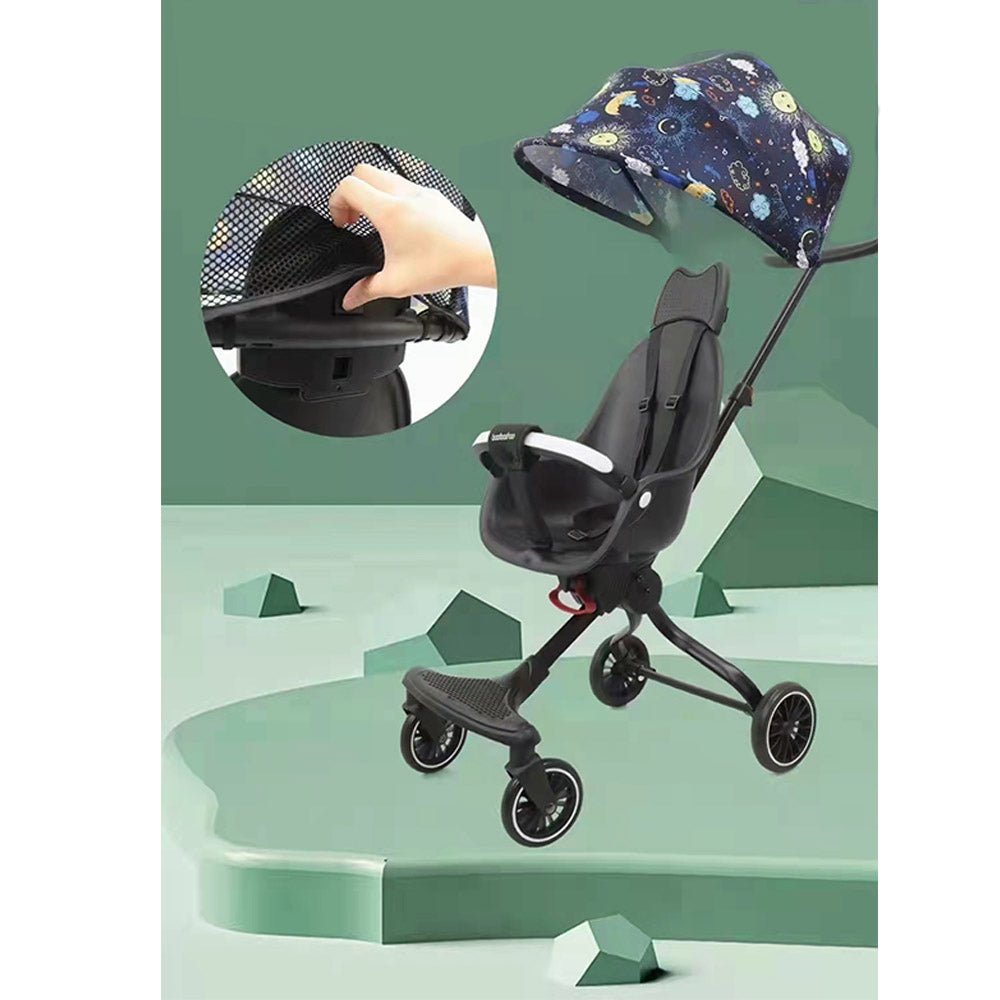 Reclining Baby Stroller Blue S4855 V13 - Colorland Toys