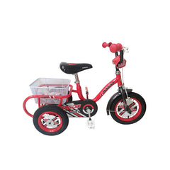 Bronco Three Wheel Bicycle with Basket 10-inch Red 1210 - Colorland Toys