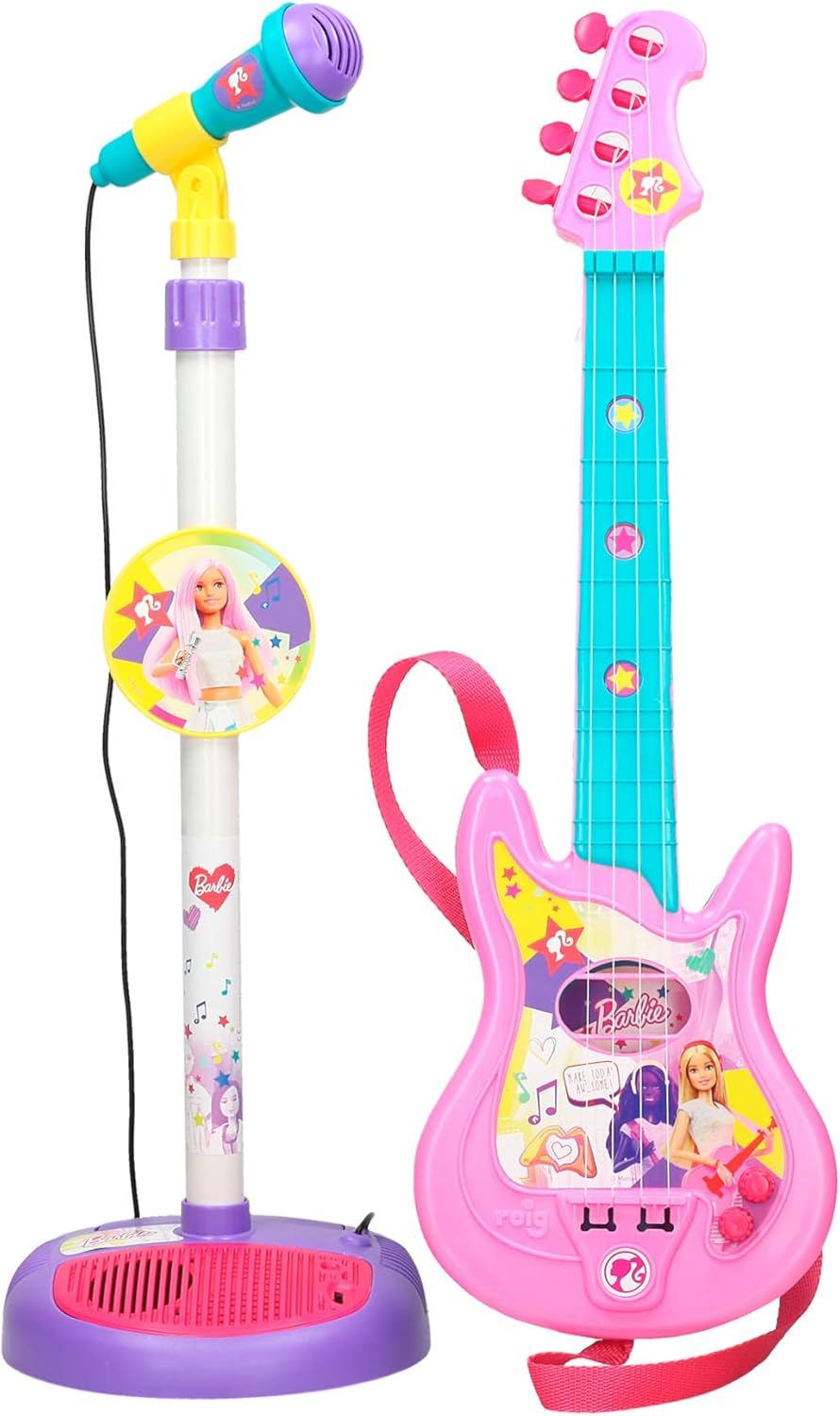 Reig Barbie Stand Microphone With Audio 4405 - Colorland Toys