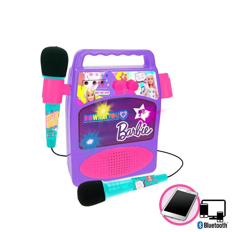 Reig Barbie Toy Bluetooth Sound Amplifier With Microphones & Light 4412 - Colorland Toys