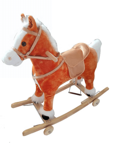Rocking Horse with Wheel Coffee 401W - Colorland Toys