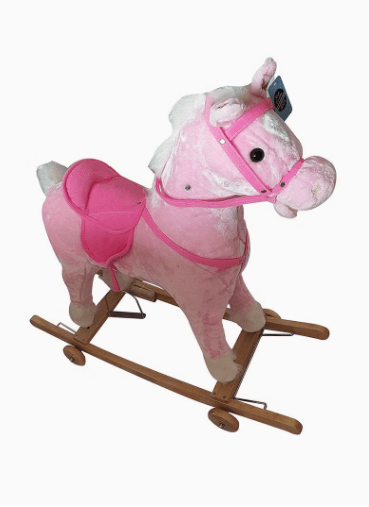 Rocking Horse with Wheel Pink 401W - Colorland Toys