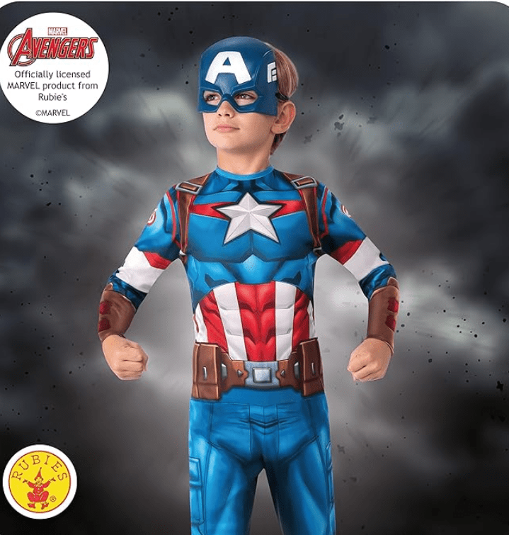 Rubies Captain America Classic Core Costume Small 3 - 4 702563 - S - Colorland Toys