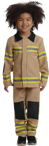 Rubies Fire Fighter Tan Costume Small 83344 - S - Colorland Toys
