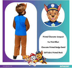 Rubies Paw Patrol Chase Costume 3 - 4 9909117 - Colorland Toys