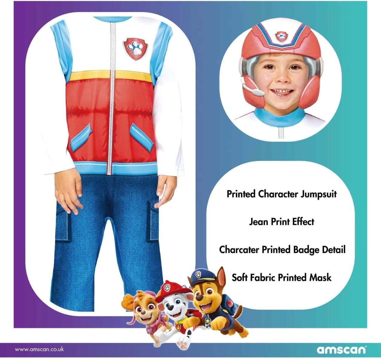 Rubies Paw Patrol Ryder Costume 4 - 6 - Colorland Toys