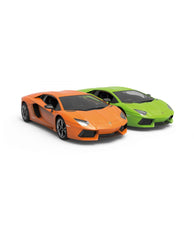 RW Lamborghini Aventador LP700 - 4 RC Car 1:10 Scale – Assorted Colors (Green or Orange) | 2.4GHz Remote Control - Colorland Toys