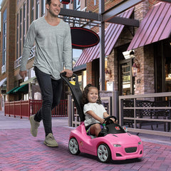 Step2 Whisper Ride Cruiser Push Car Pink 866600 - Colorland Toys
