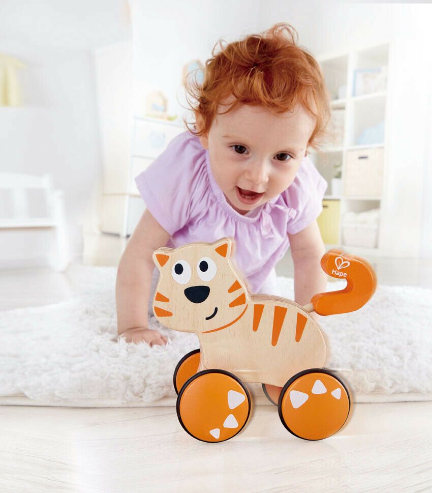 Hape Dante Push And Go Wooden Pull Along Toy - Colorland Toys