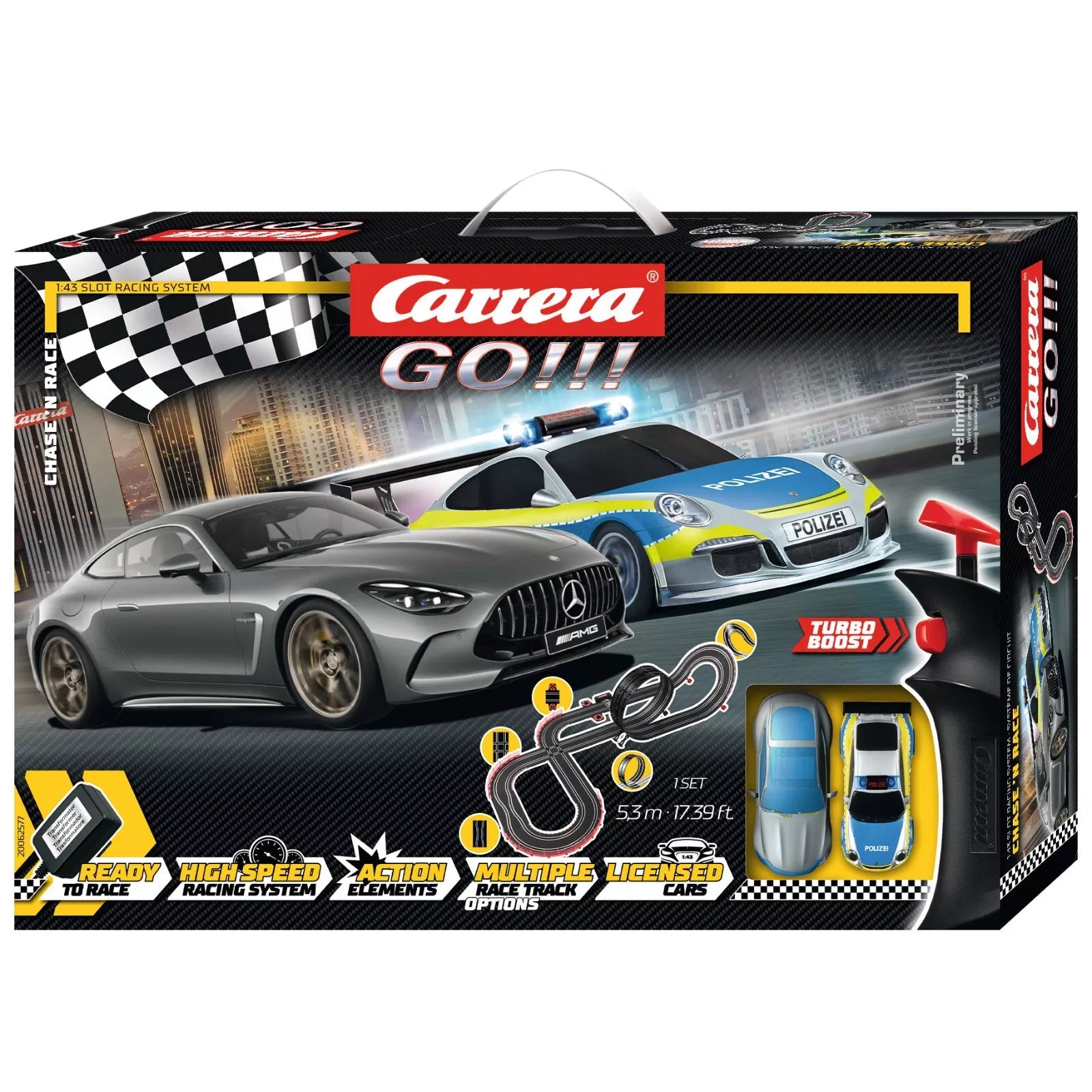 Carrera Go! Chase 'N Race 5.3M 62577 - Colorland Toys