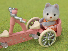 Sylvanian Families tandem Cycling Set-Husky Sister & Brother 5637 - Colorland Toys